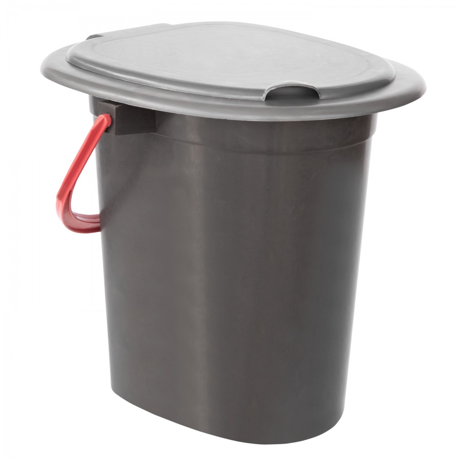 Bucket-toilet with lid