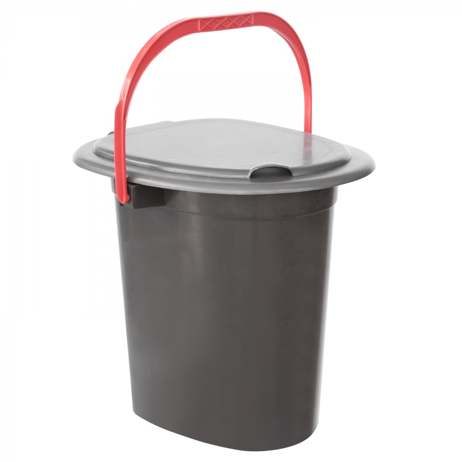 Bucket-toilet with lid