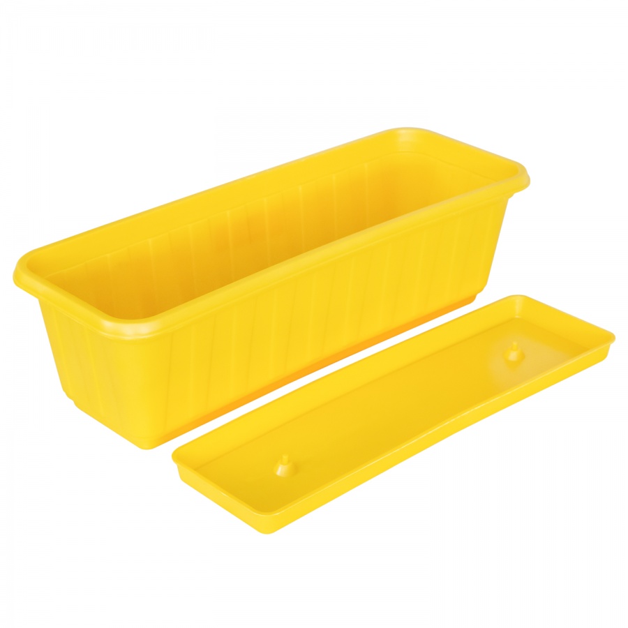 Rectangular pot with stand (53 sm)