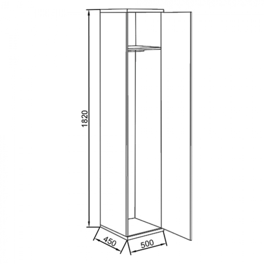 Шкаф для одежды КУЛ ШО-1