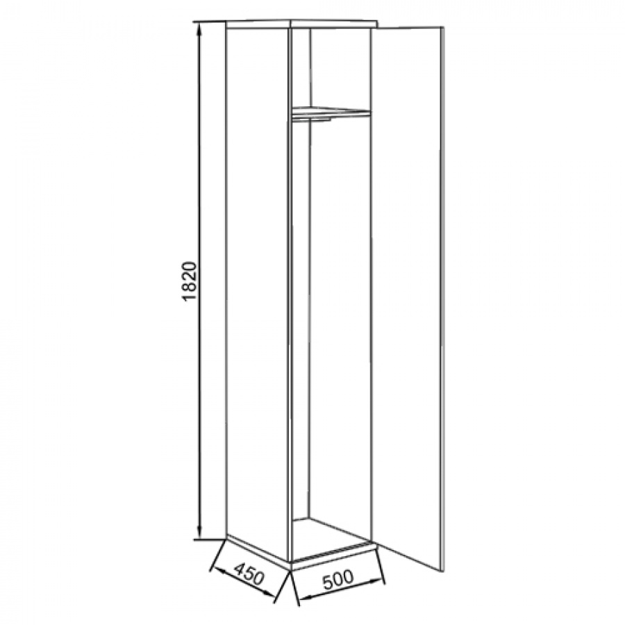 Шкаф для одежды КУЛ ШО-1