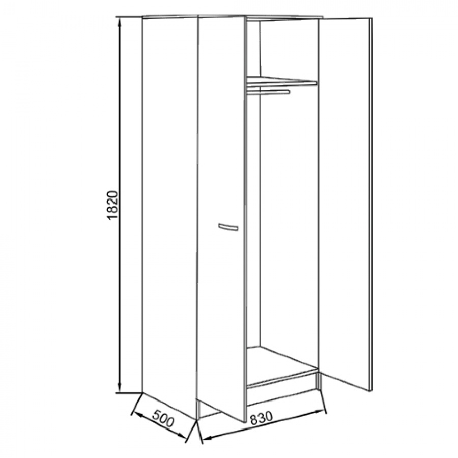 Шкаф для одежды КУЛ ШО-2