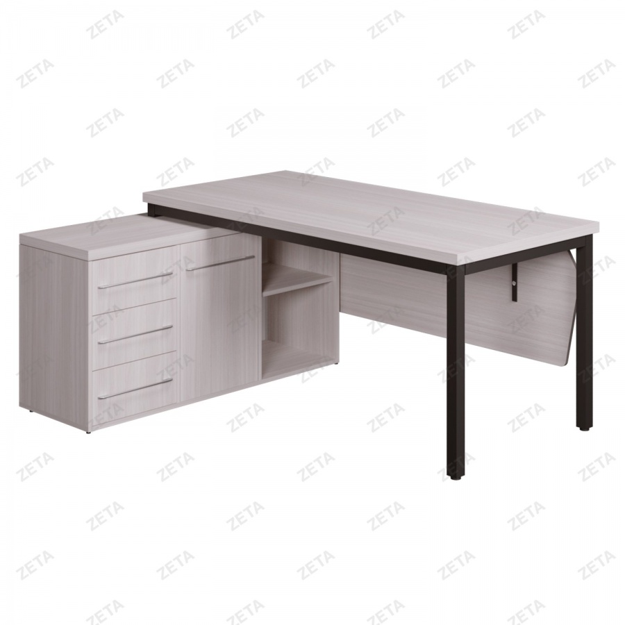 Стол с тумбой Хантер (F) (1400*700*800 Н), тумба (1200*400*650Н)