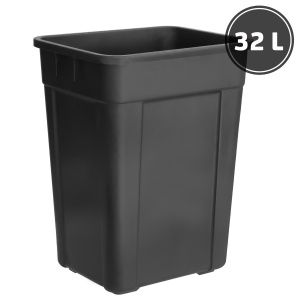 Пластиковые мусорные ведра и урны Ведро для мусора, чёрное (32 л.)